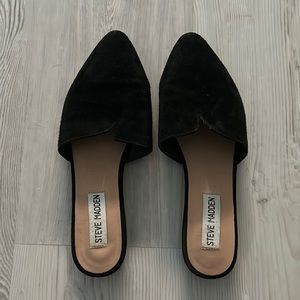 2 pack - Steve Madden Ally Leather Black and Leopard print Mules